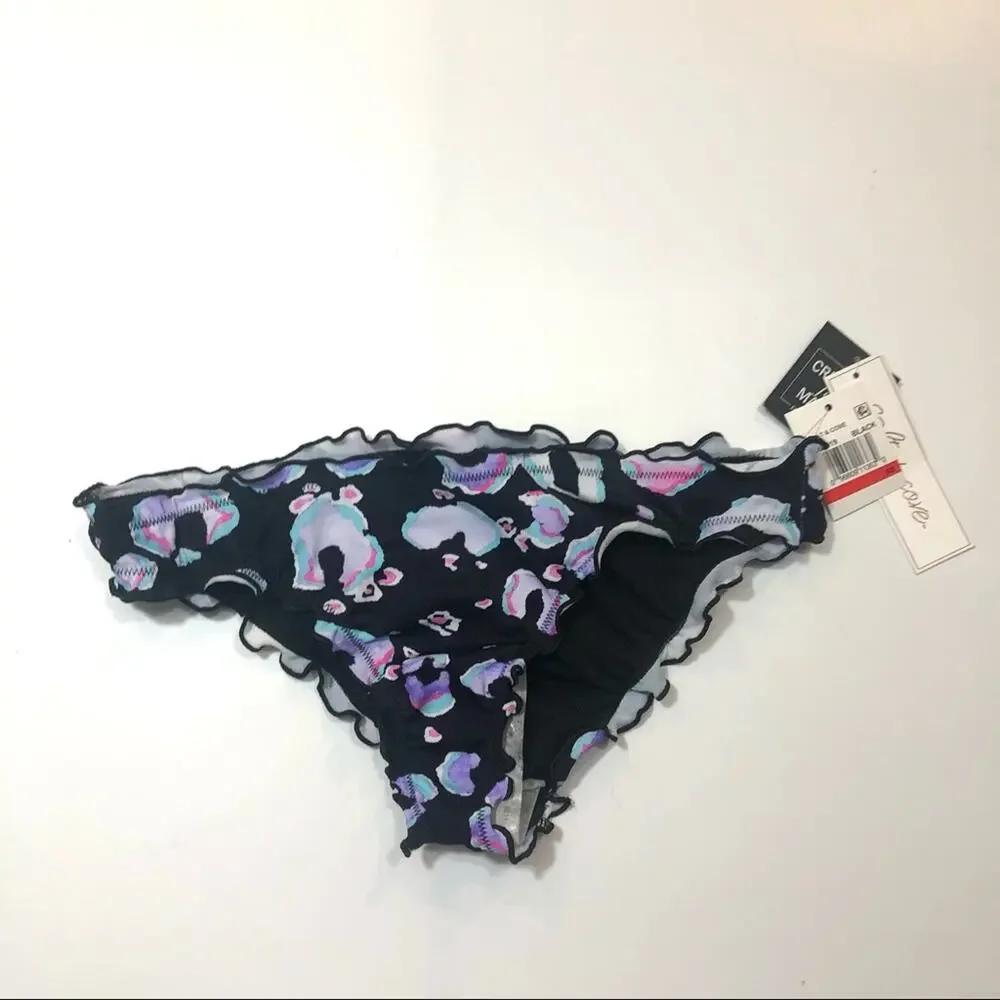 Salt+Cove LEOPARD Animal Ruffle Bikini Swim Bottom